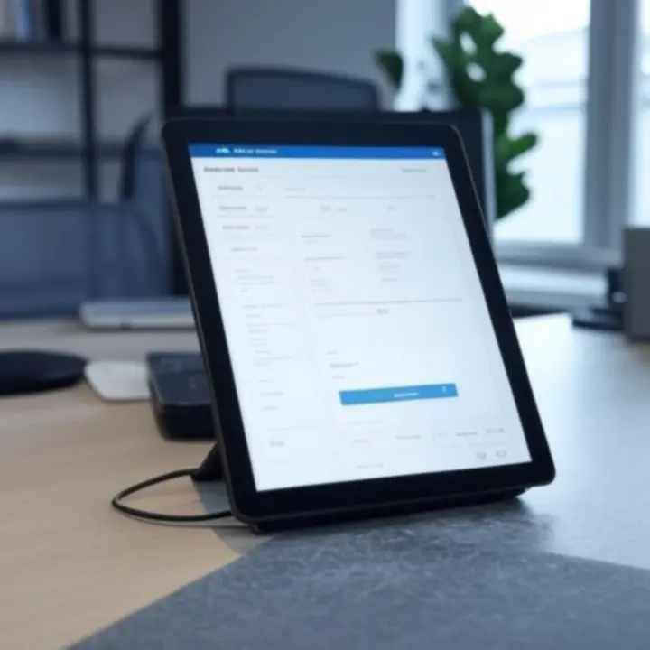 Rustige en moderne checkoutomgeving voor kantoorinrichting