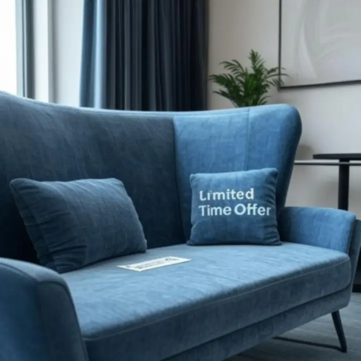 Promotionele opstelling met kantoor-gordijnen in een moderne werkruimte