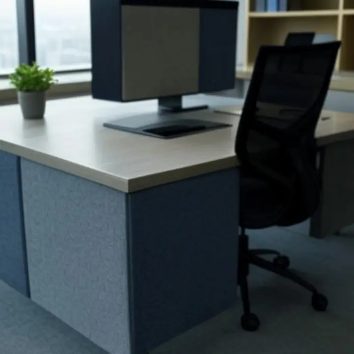 Moderne kantoorruimte met stijlvolle akoestische panelen aan de wand