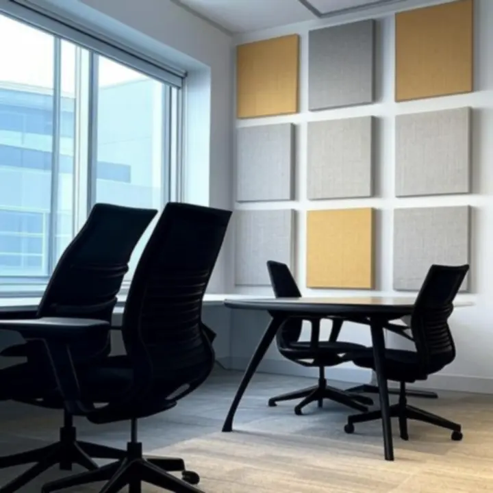 Moderne kantoorprojecten met akoestische panelen aan wanden en plafonds