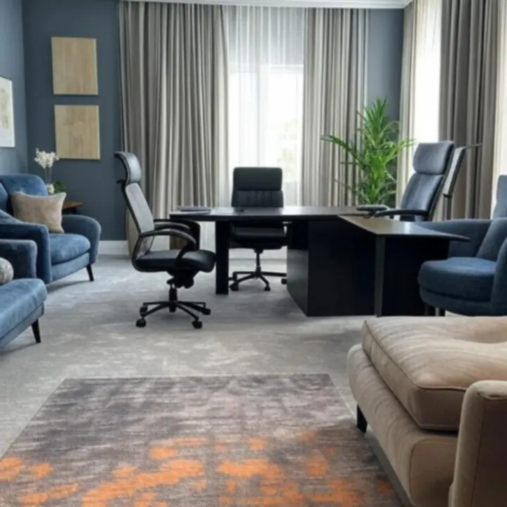 Voorbeeld van een inspirerende kantoorruimte ingericht met Offiloom-producten