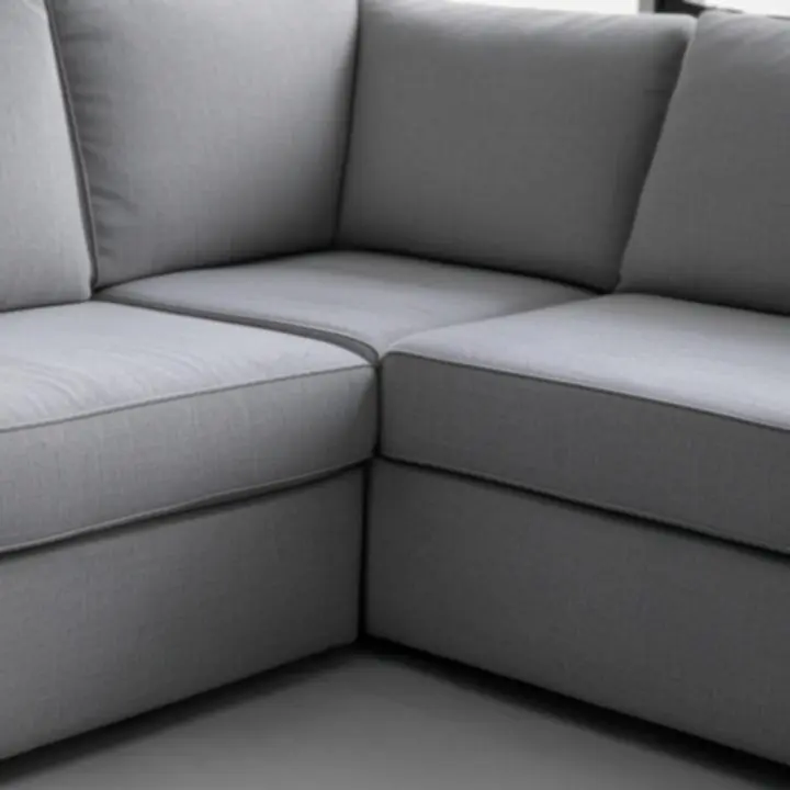 Luxe gestoffeerde loungebank in een moderne kantoorsetting